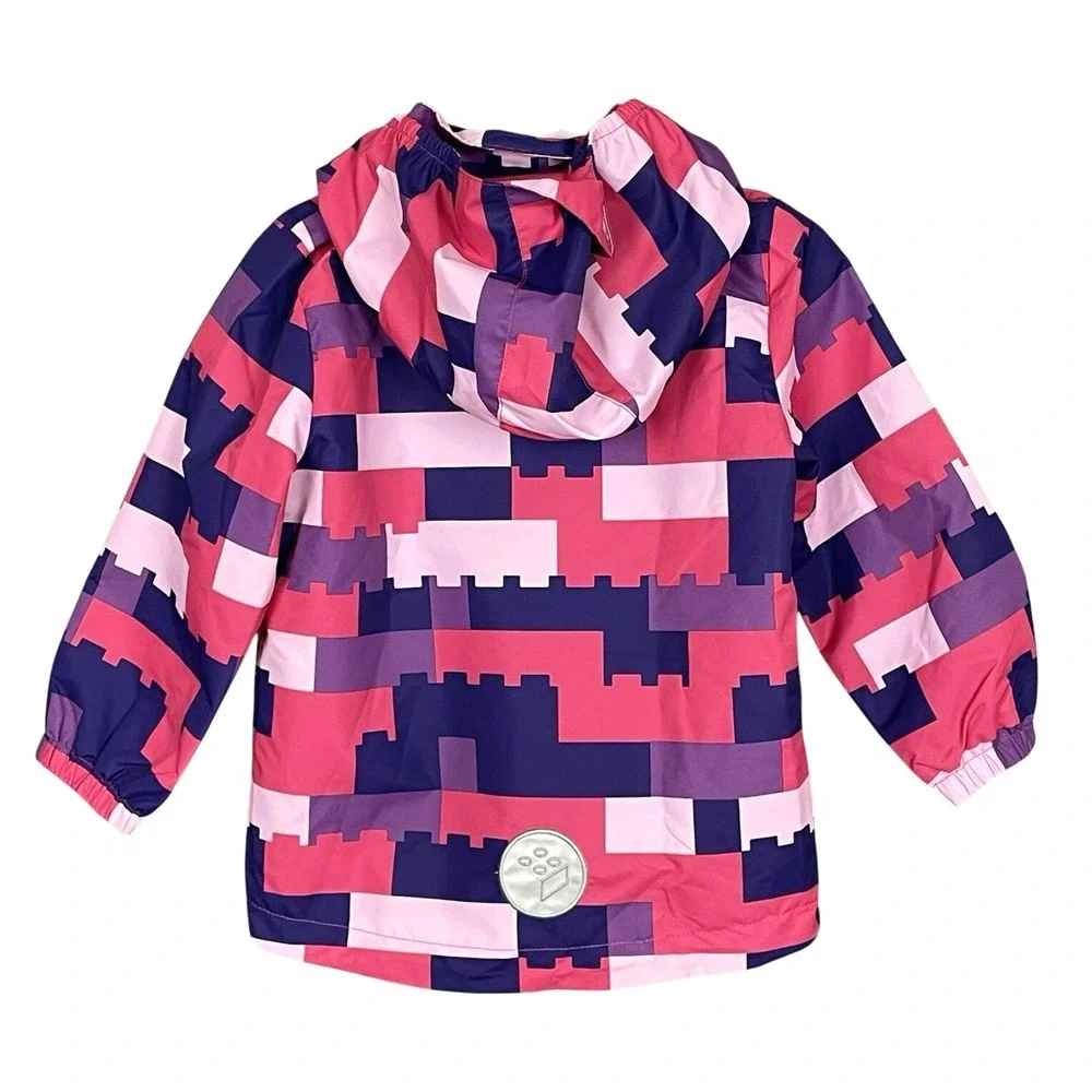 Colorful LEGO Waterproof Spring Jacket Size 18-24M‎ Removeable Hood Reflectors